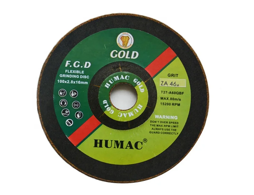 100x2,8x16 мм HUMAC GOLD ZA FGD для шлифовки металла