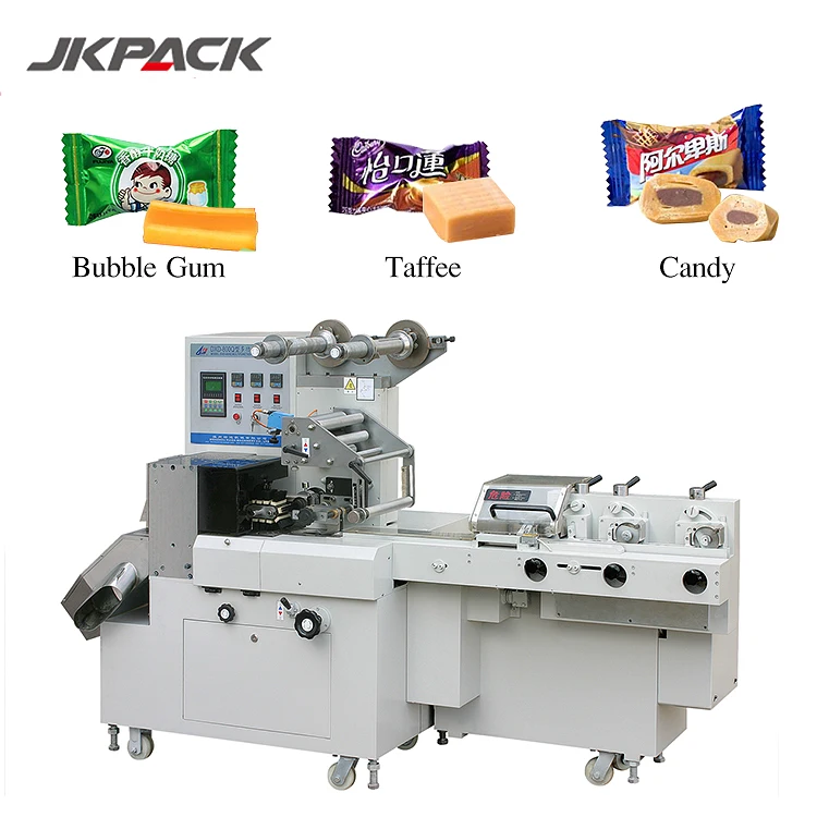 JY-800Q/DXD-800Q Horizontal Cut And Wrap Wrapping Machine Flow Packaging Machine For Soft Candy