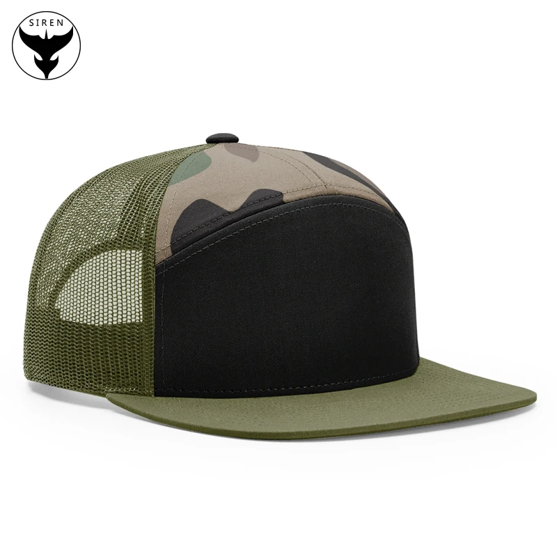7 Panel Snapback Trucker Cap