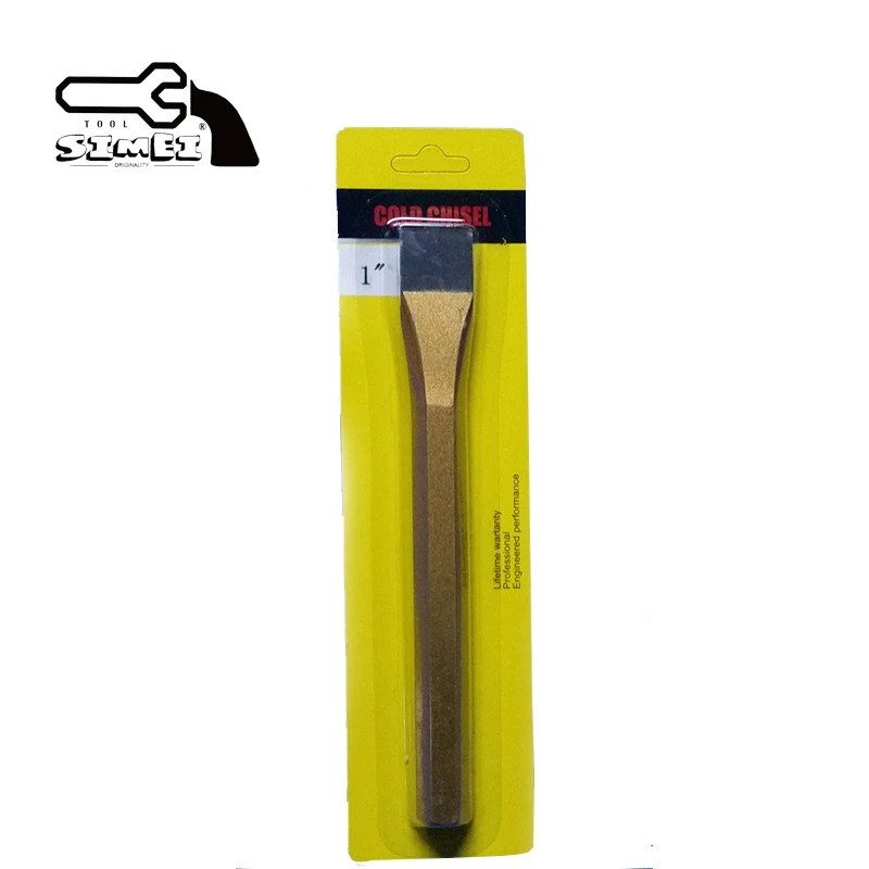 No.63011 Octagonal Steel Flat Cold Chisel with Blister Card 1 Inch