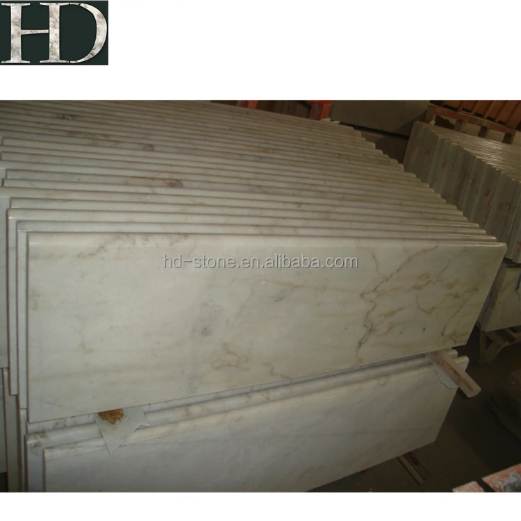 Chinese Guangxi White Marble Stair Treads and Risers Marble Steps with Cheap Price