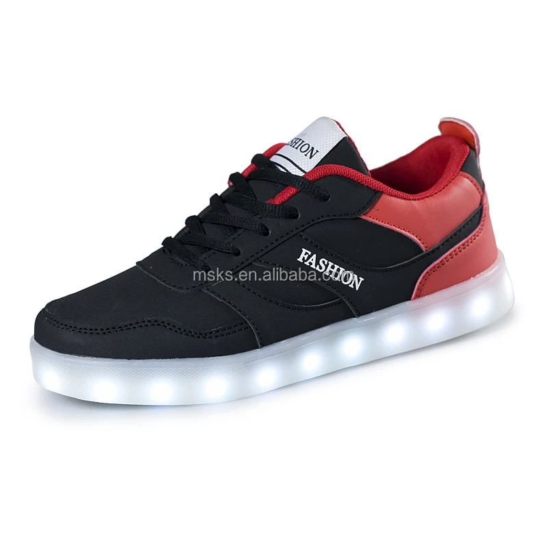 Lights Grow Rechargeable Lace-up Led Light Casual Shoes