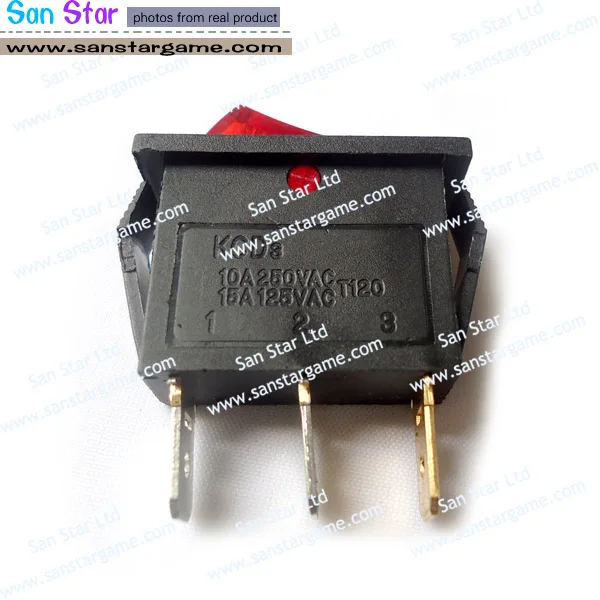 KCD4 Power Switch button switch arcade button switches with LED light ON/OFF 15/30A 250V