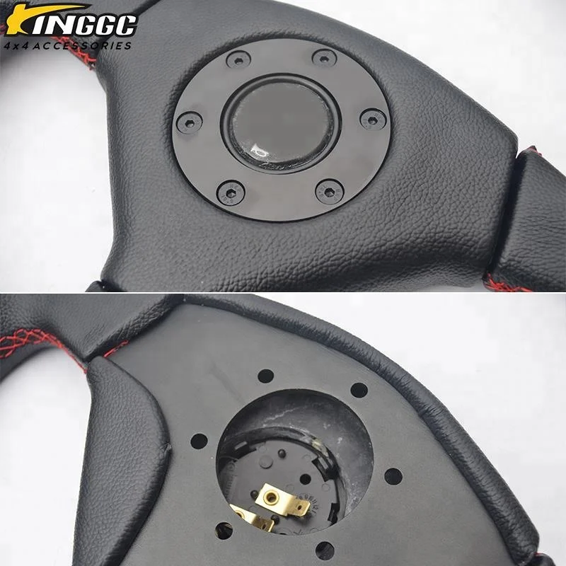 black universal truck classic steering wheel racing 350mm
