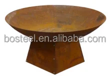 electric automatic black carbon steel big wok with stand