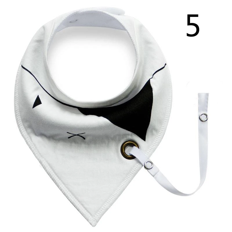 wholesale Multi-function cartoon triangle cotton baby bibs