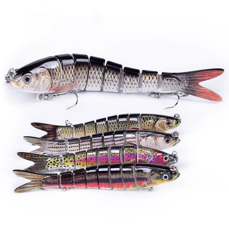 Flexible 8 Segment multi jointed fishing lure Hard Trout Fishing Lures Manufacturer, Buy Jointed Swim Bait Lures