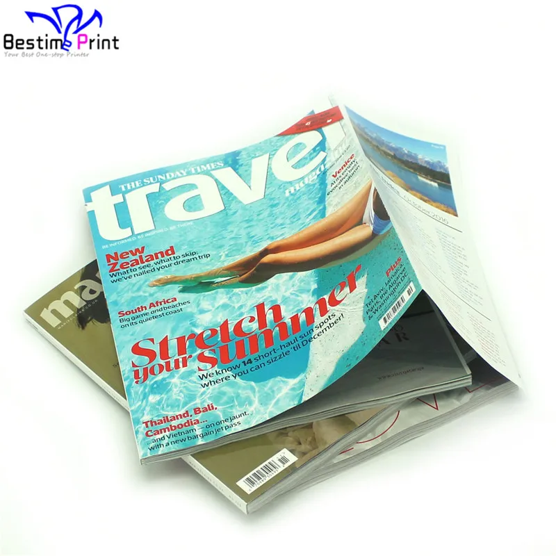 Gate Fold Paper Back Magazine Soft Cover Magazine Printing Company