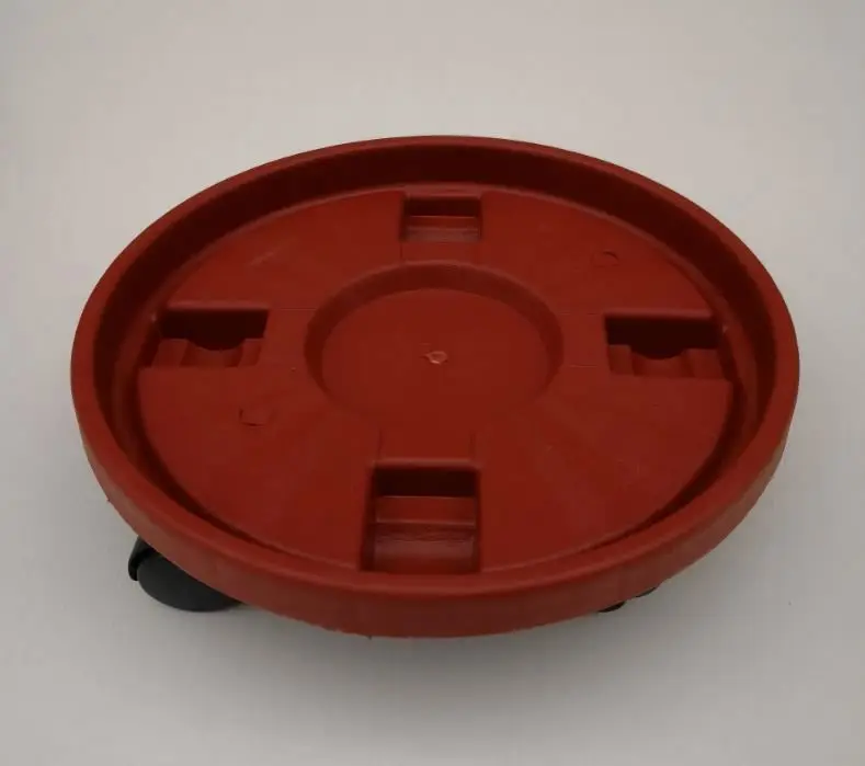 Оптовая продажа, пластиковый поднос для цветов, круглый поднос для воды с плоскими краями, мясистый Красный поднос для хранения орхидеи, круглая поднос для цветов