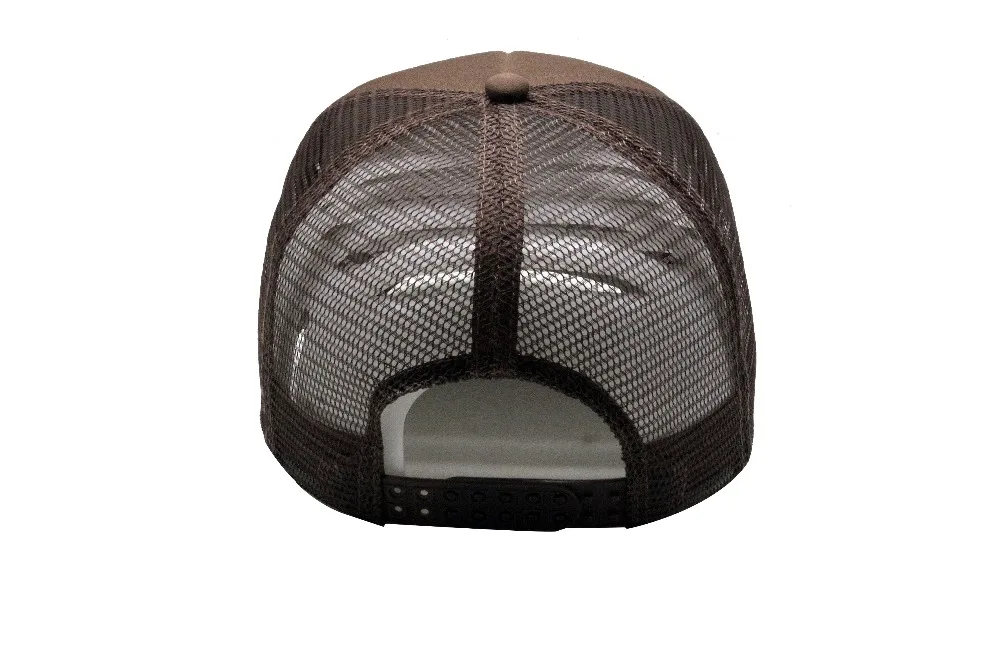 
High Quality Rope Sponge Fashion Rope Custom Brown Trucker Hat Blank 