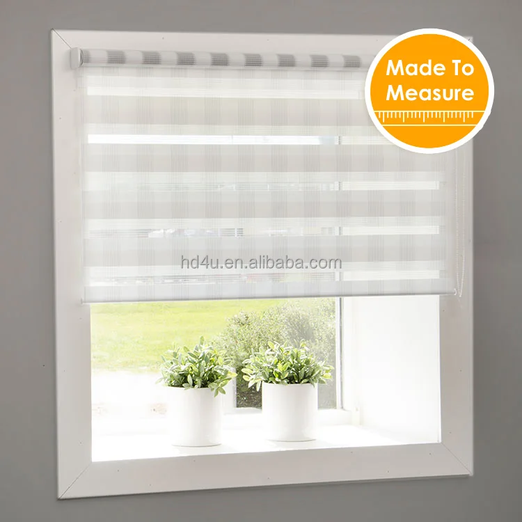 Mini roller blinds Screw free system zebra blinds Day Night roller shutter blinds window in Korea style