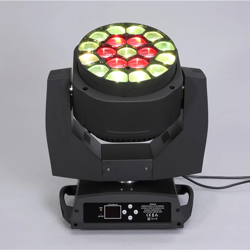 Big bee eye 19pcs*15W 4 In 1 RGBW led beam wash moving head disco light stage lighting