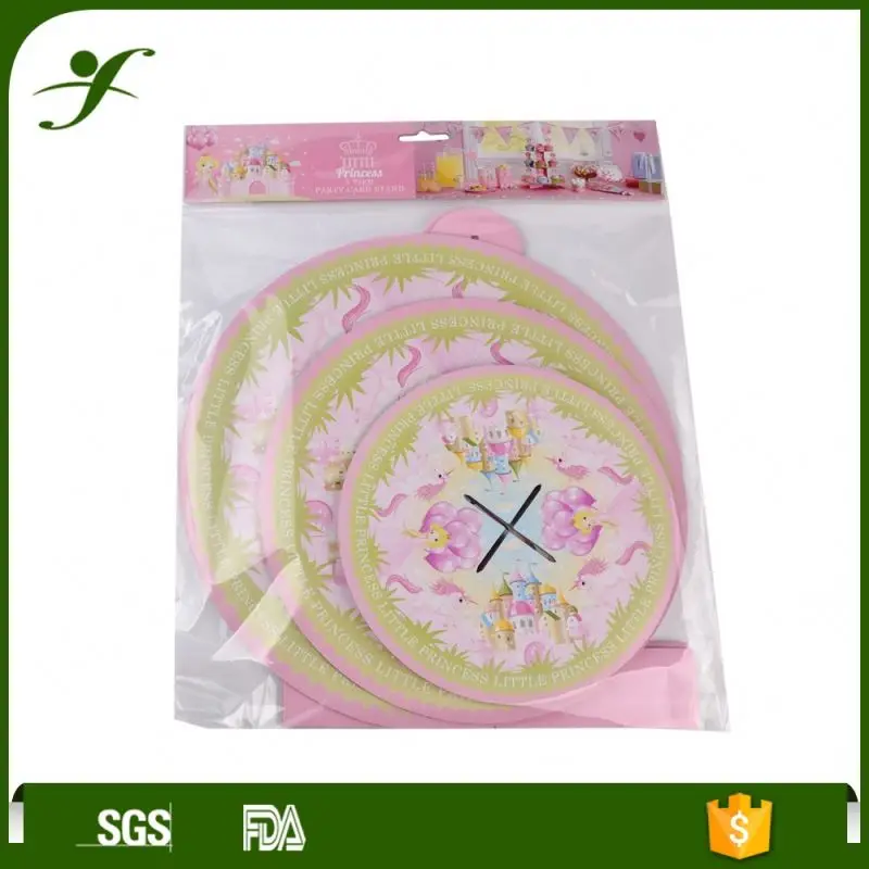 
20 years factory personalized artwork differ shape advertising cardboard paper cupcake stand 