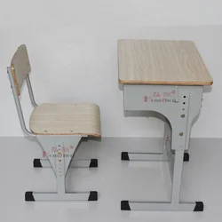 Cheap price Used School Furniture for sale Height Adjustable Desk and chair