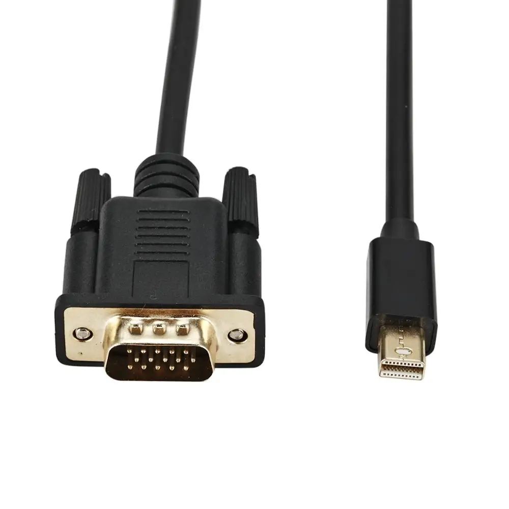 1.8M Mini DP to VGA Cable Male to Male Mini Displayport to VGA Adapter Cable