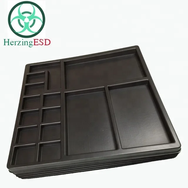 ESD Plastic Tray For Packing Electronic Components