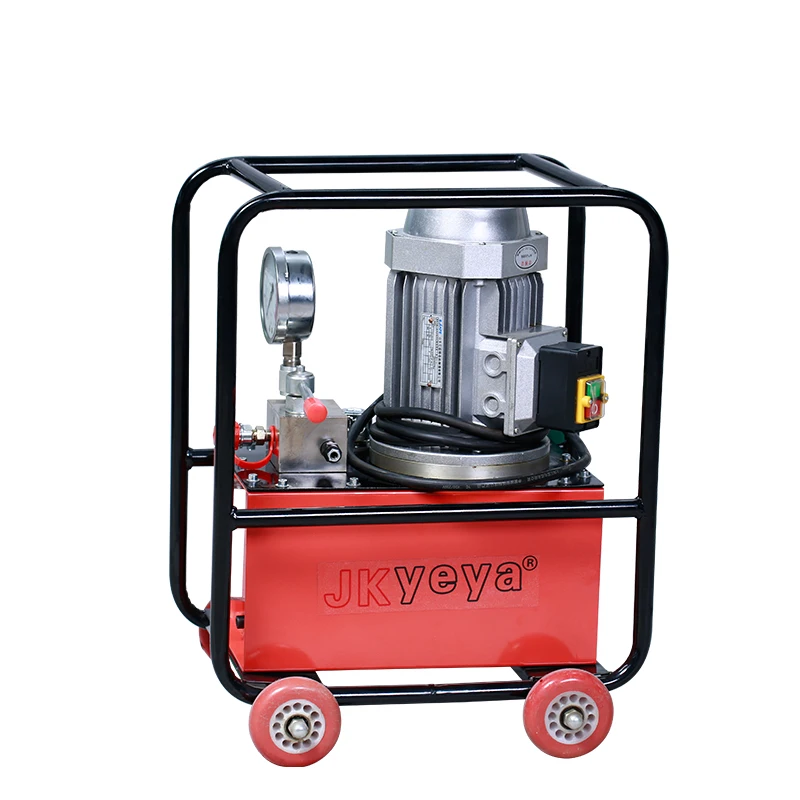 Double acting electric piston hydraulic jack hand pump