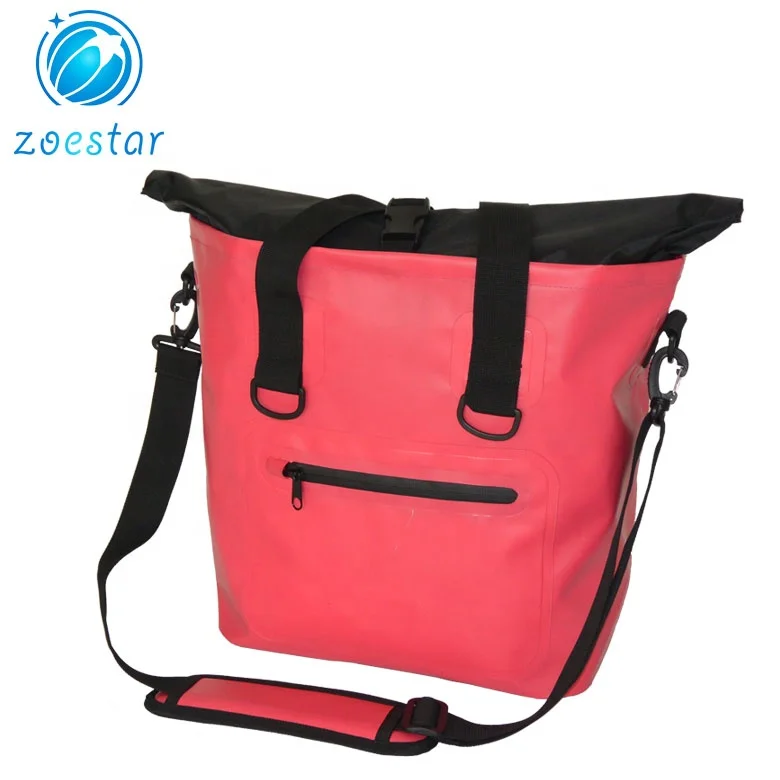Waterproof Tote Dry Bag Top-Handle Shoulder Bag Pack with Zipper and Pocket