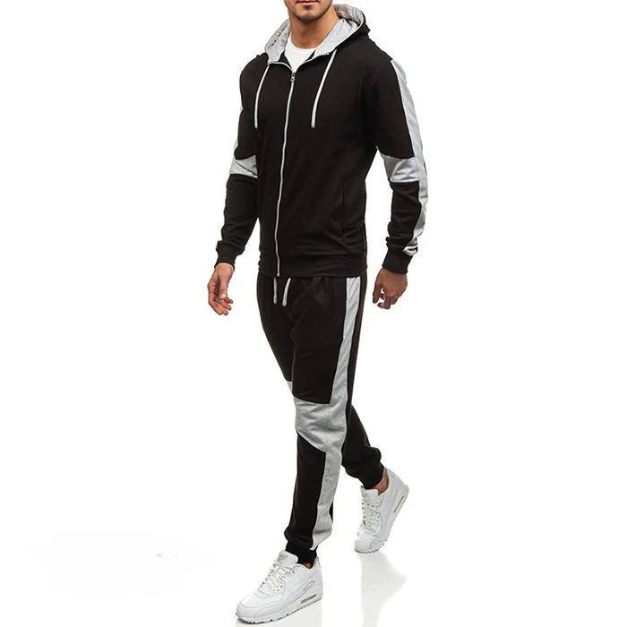custom design men track suits sportswear gym fitness workout wear polyester spandex tracksuit jogging suits men