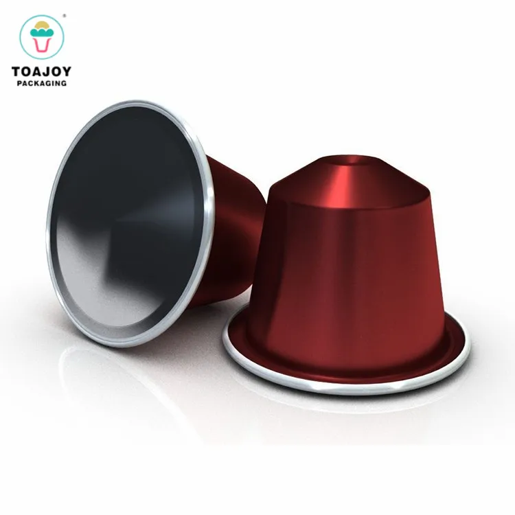 Disposable Metal  Nespresso Coffee Capsule with Lids
