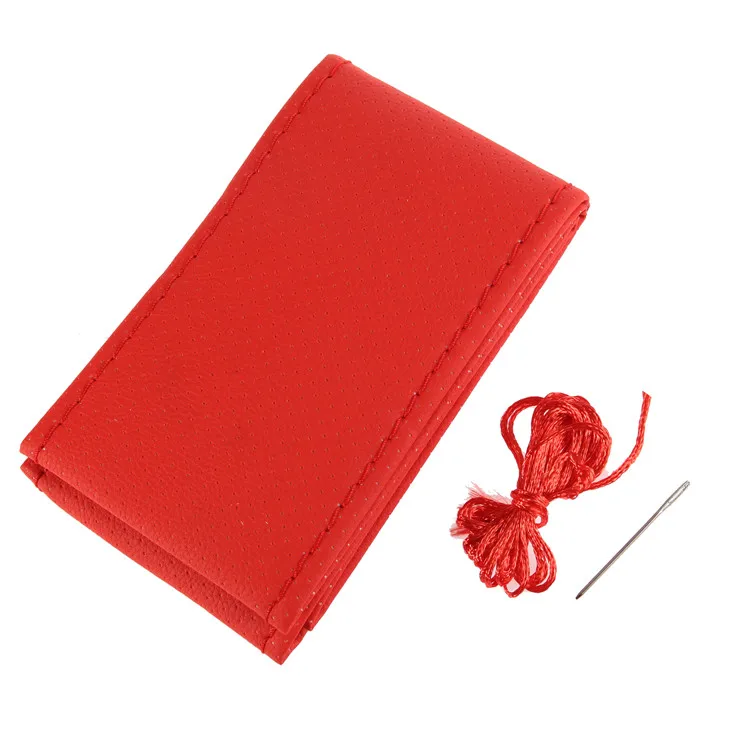 PU Material Customized New Style Custom-Made Stitched Anti-slip Steering Wheel Cover