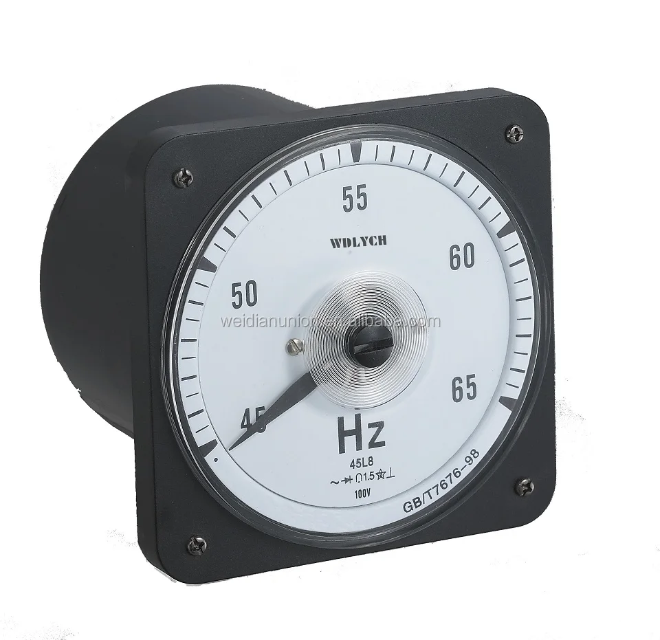 
WDG Series 110mm Wide Angle Round Type Frequency Meter 