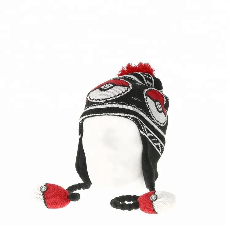 Baby Boys Girls Kids Thick Winter Hat Custom Knit Ear Flap Beanie