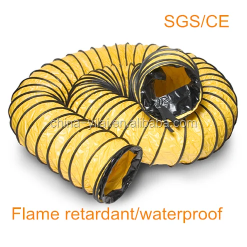 flame retardant flexible air duct, fire rated air duct, exhaust flexible duct