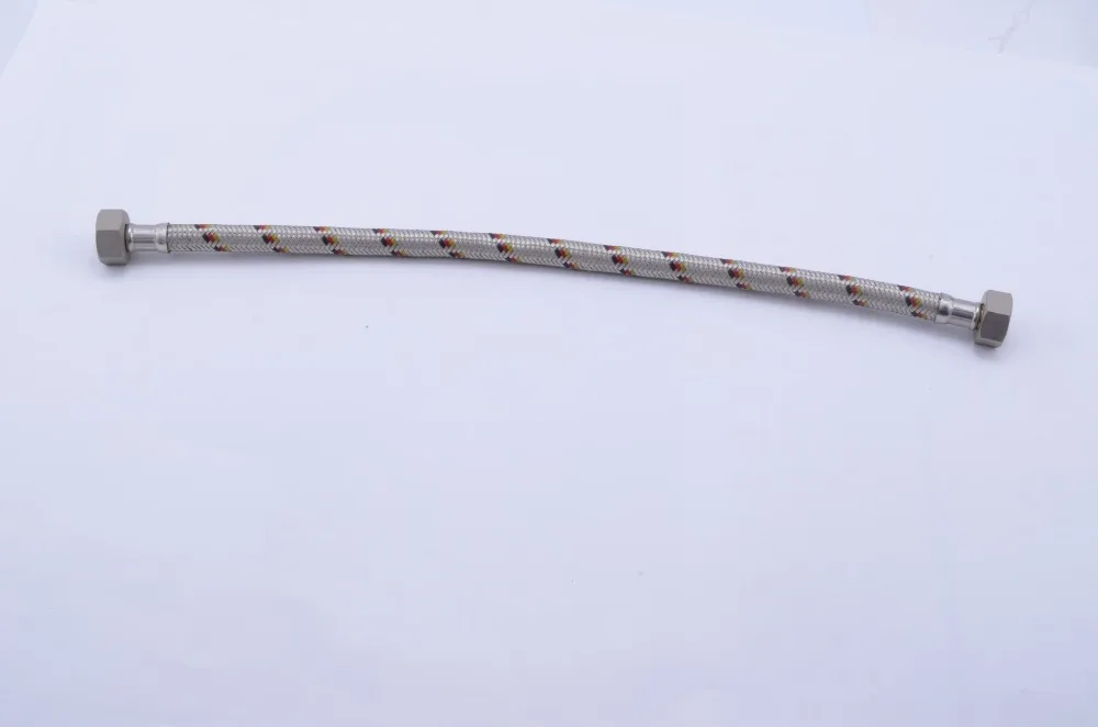 High Quality Basin Inlet Water Stainless Steel Braided Metal Flexible shower hose pipe