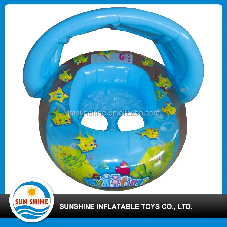 Inflatable Baby Seat with Cover Baby Swim Float Seat Swimming Float for Kids Baby Gift Box PVC Manufacturer Child Sunshine Float