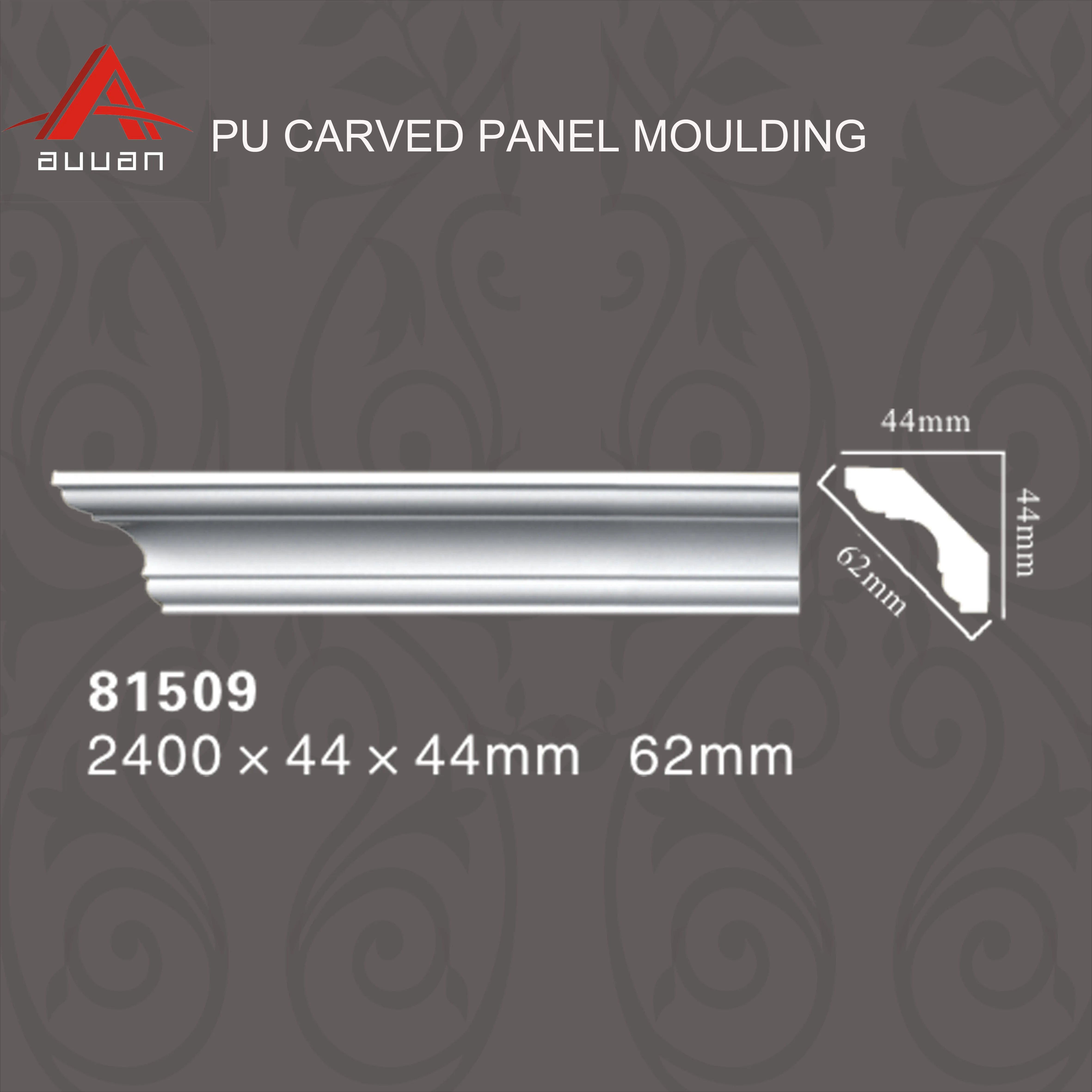 Malaysia Polyurethane Foam Molding Frame Cornice Dentil Moulding for House