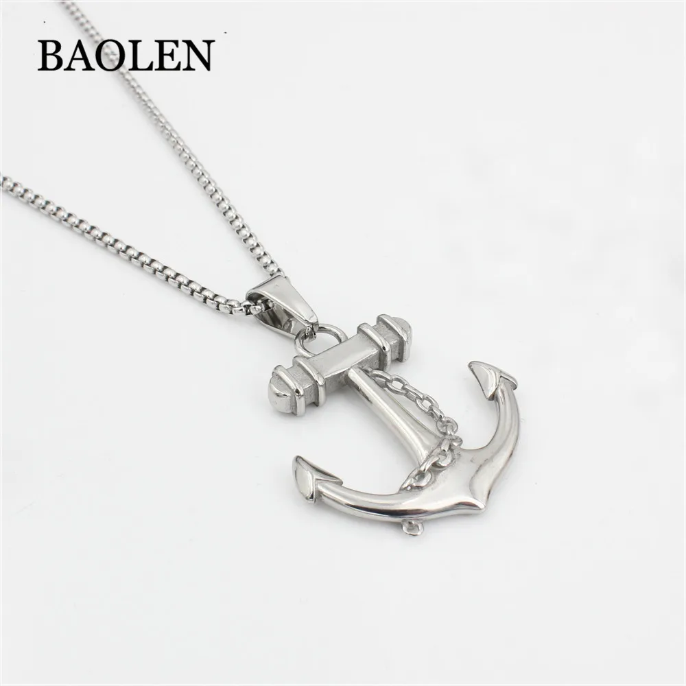 Fashion Designed Fashion Style Anchor Symbol Power Gold Plated Hip Hop Side Egyptian Pharaoh Pendant Necklace For Men