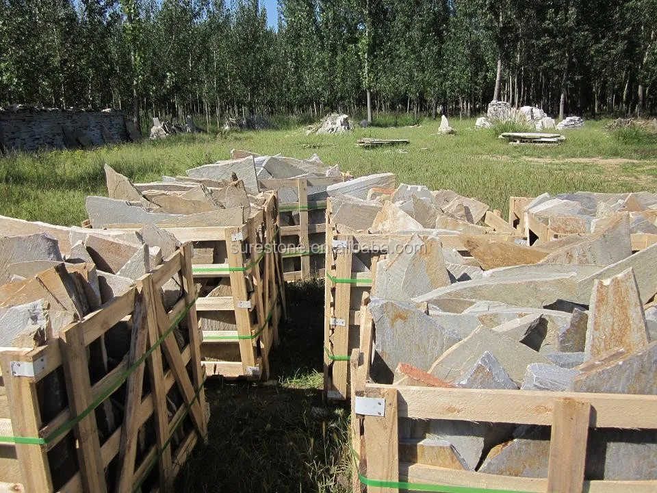 natural random paver stone/irregular slate /flooring crazy stone