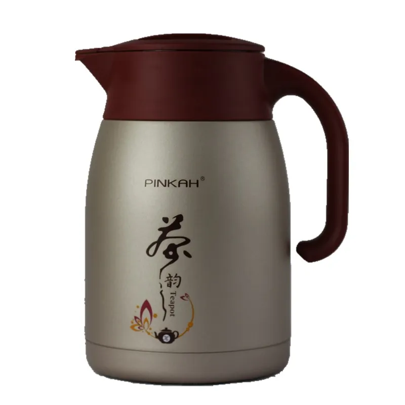 PINKAH private label 1100ML Stainless Steel Double Walled Vacuum Coffee Pot Insulated Jug Thermal tea Carafe with filter