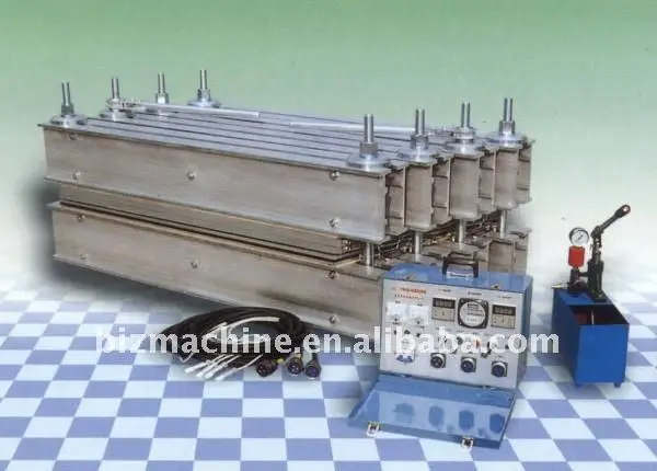 Hot vulcanizing press machine for conveyor belt splicing