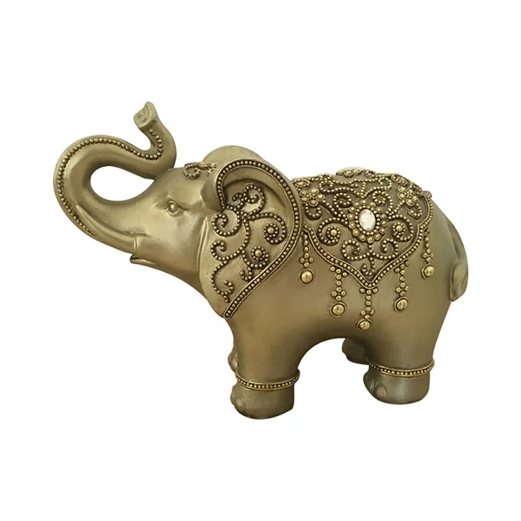 
Home Decoration Indian Elephant Resin Animal Statue Craftwork Gift 