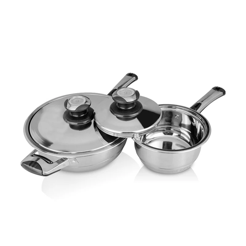 Cookware set king cooking pot set kitchen utensils stainless steel