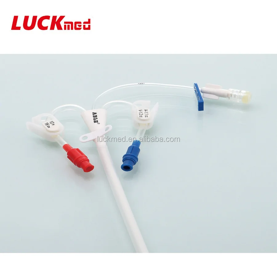 Набор катетеров для гемодиализа с двойным люменом