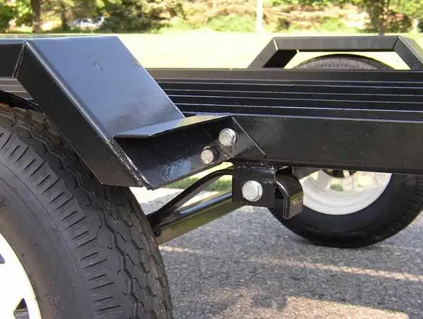 Ecocampor 3 Rails Motorcycle Utility Trailer With Ramp