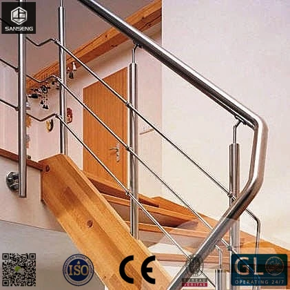 Interior Durable 304 316 Stainless Steel Ramp Stair Handrail Disabled Exterior Steel Handrails