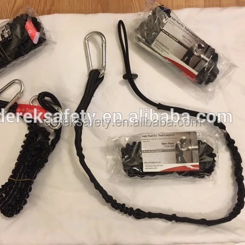 High quality custom flexible tool safety lanyards with carabiner