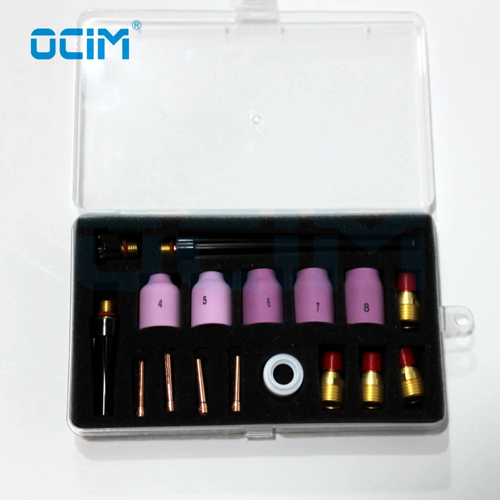 WP9 WP20 Tig Torch Argon Tig Welding Parts Kit with Plastic Package