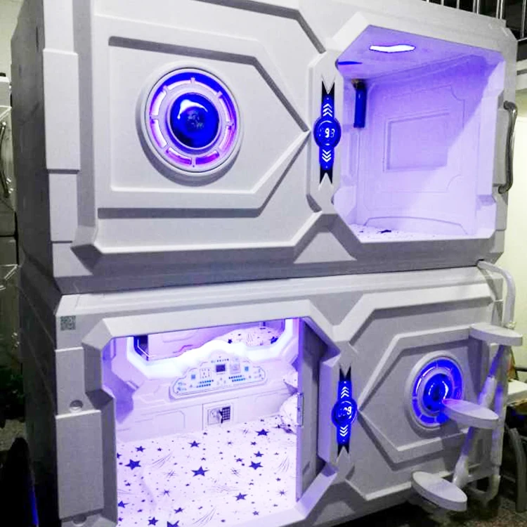 
2018 Cosmos series Vertical Bed OEM Vacuum Thermoforming Plastic Capsule hotel 