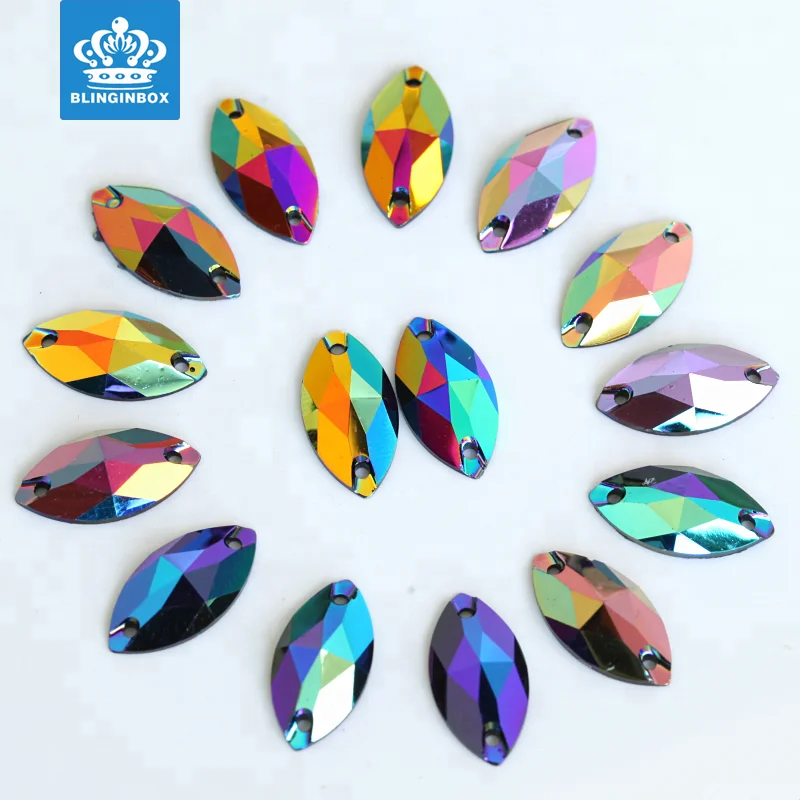 hot sale black flatback cosmic resin sew on shiny gems for garment accessory
