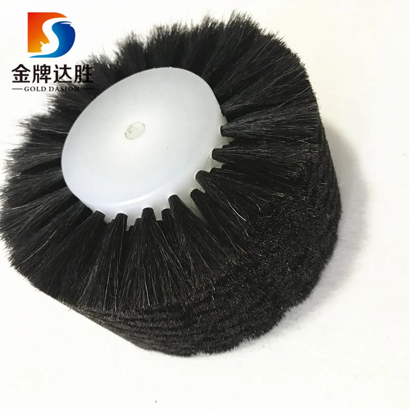Black cotton bristle shoe cleaning machine  brush