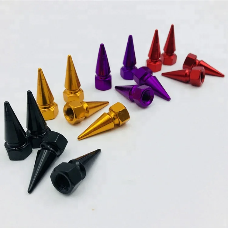 4x Car Truck Aluminum Tire Rim Valve Stems Wheel Tyre Air Caps Dust Cover Black