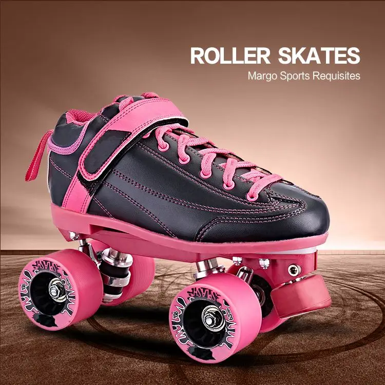 New Style Fashionable Artistic Cheap Adjustable Indoor Double Row Quad Roller Skates