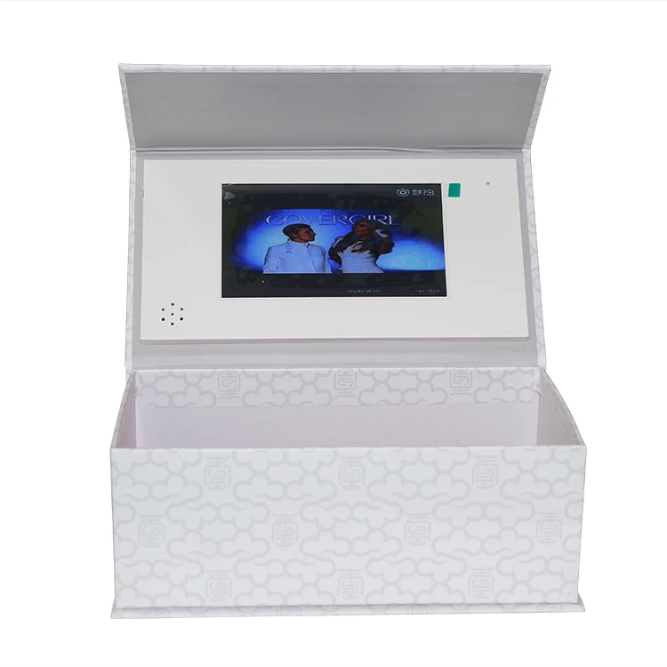 Factory wholesale eco-friendly hardcover 7 inch lcd big screen video box A4 7inch 256MB memory
