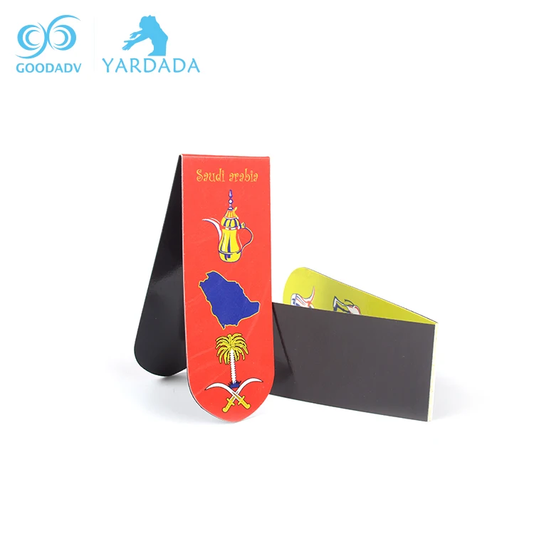 
folding magnetic book mark custom rubber magnet bookmark wholesale 