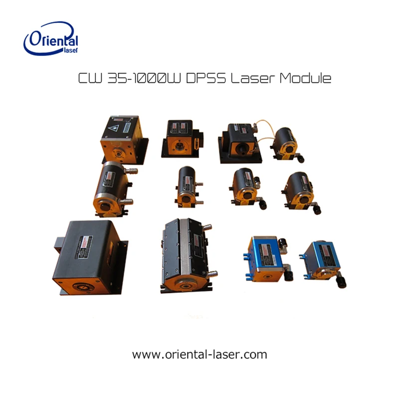 High power 532nm dpss green laser module for OEM cw qcw technical module motherboard